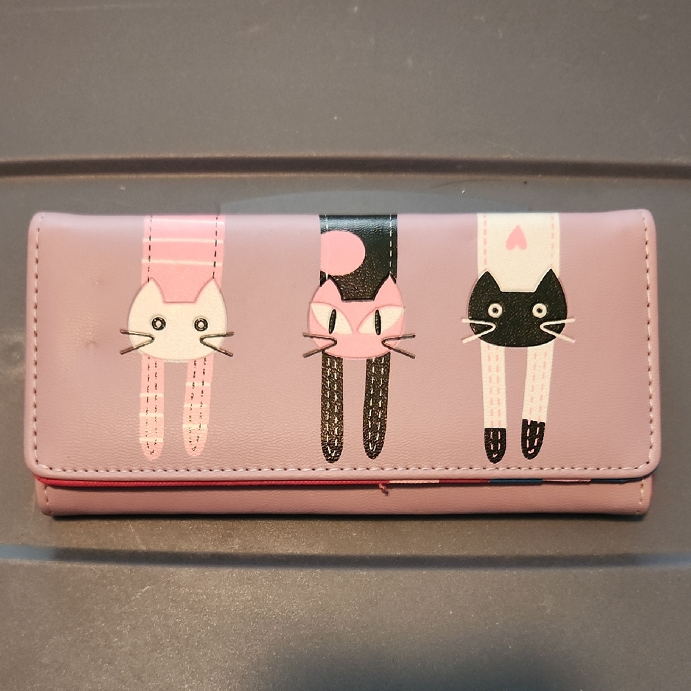 Cute Pink Cat Wallet